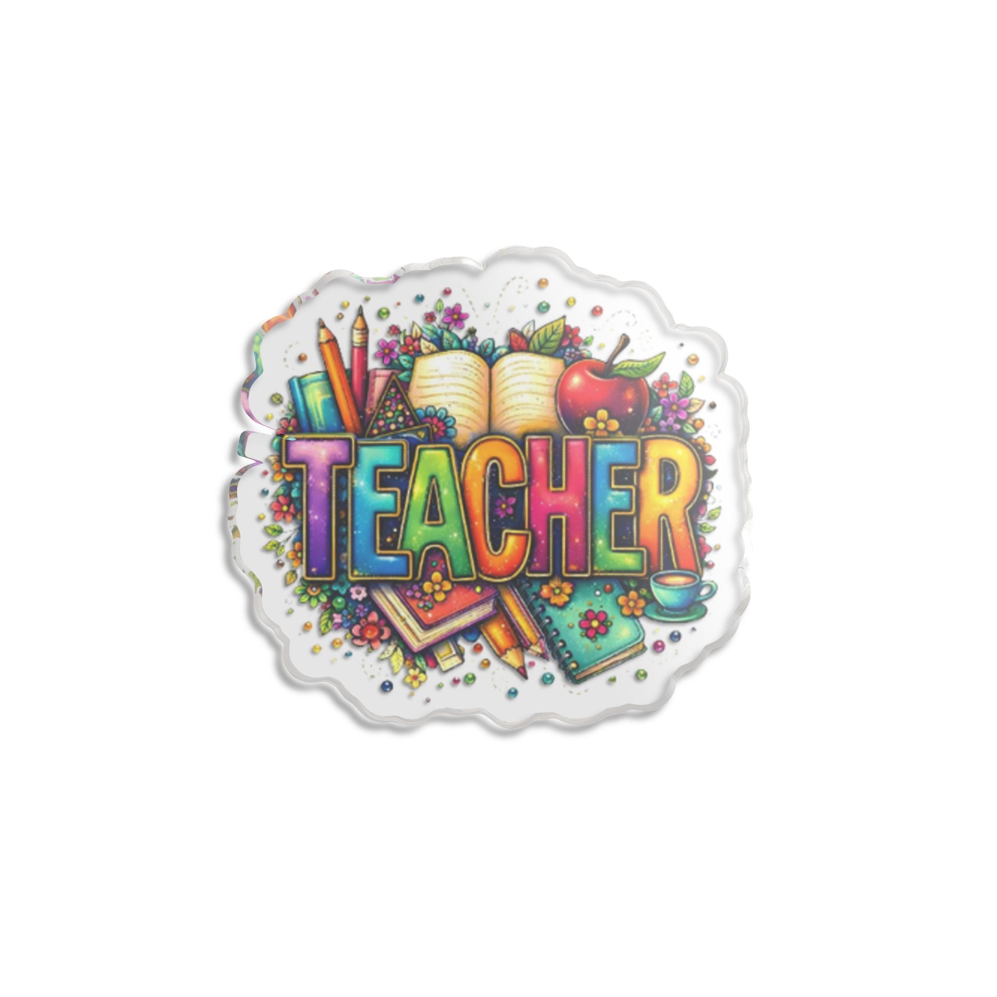 Teacher Illustration Custom Cut Statue