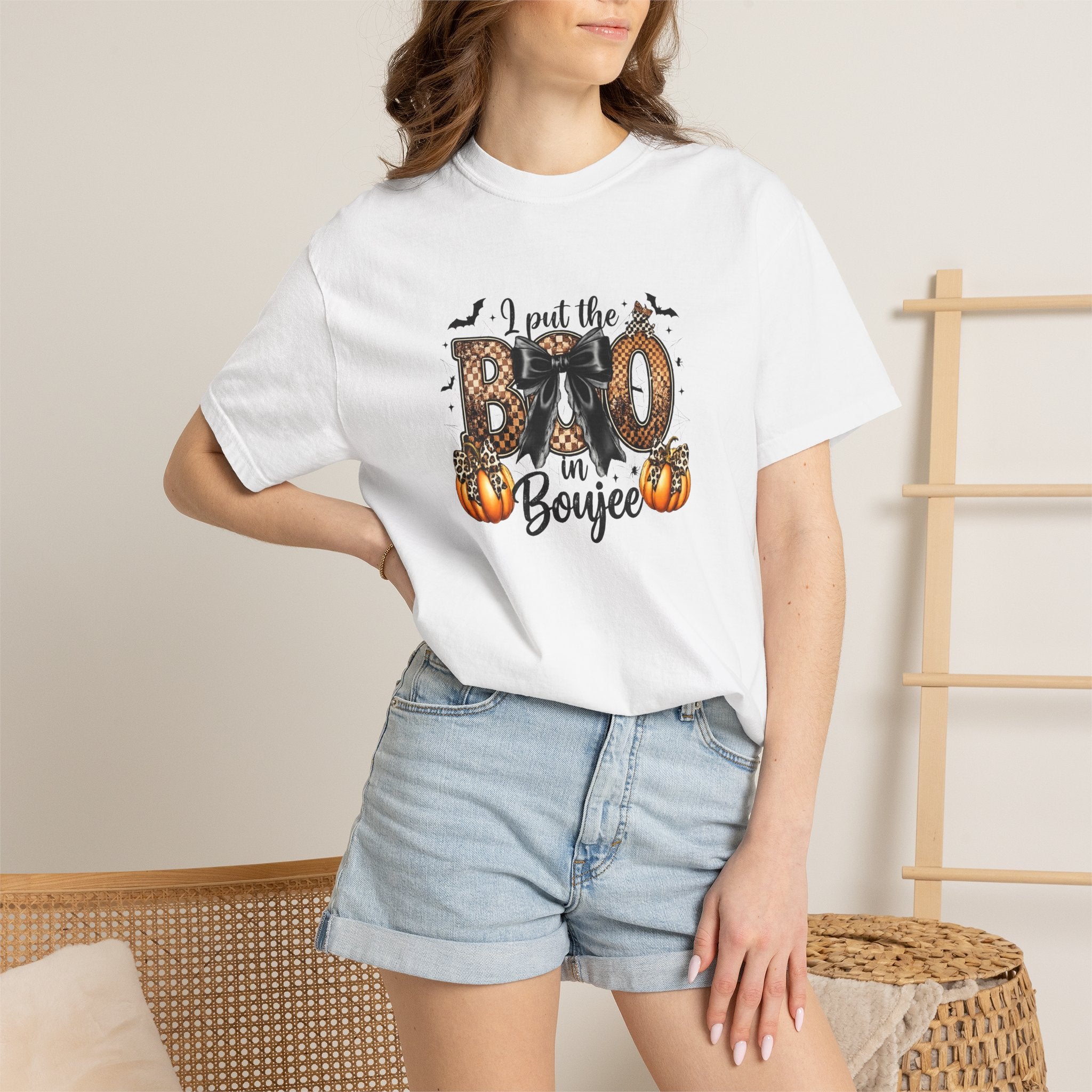 Halloween Boo in Boujee T-Shirt — Cute Spooky Pumpkin Graphic Tee