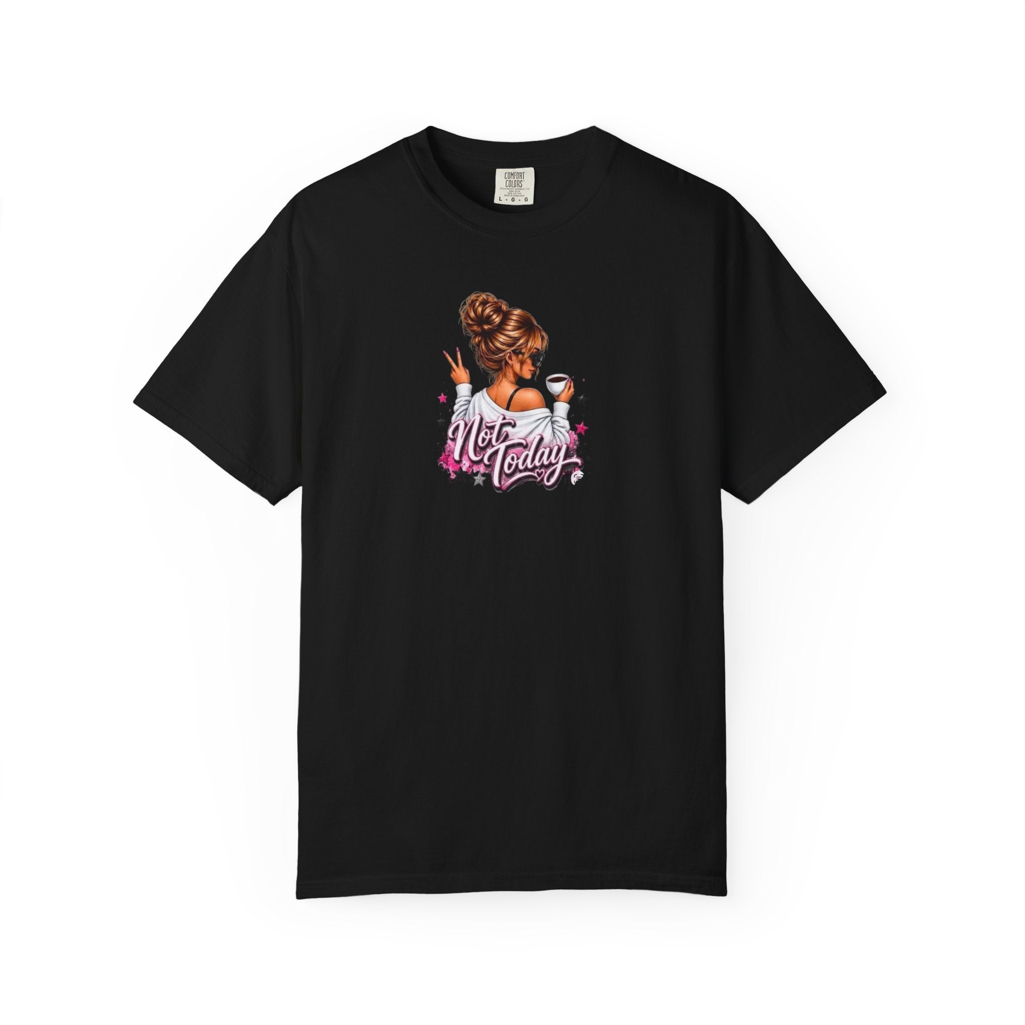 "Not Today" Pink Illustration T-Shirt