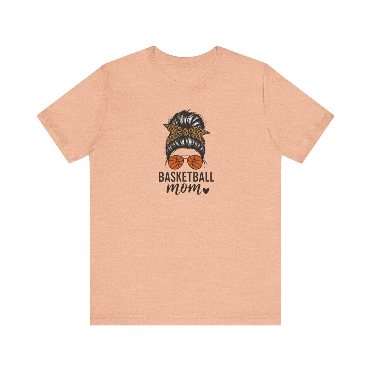 Graphic Basketball Sunglasses & Messy Bun Shirt