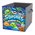 Kawaii Squishies Storage Bin – Blue Gamer Collapsible Toy Organizer