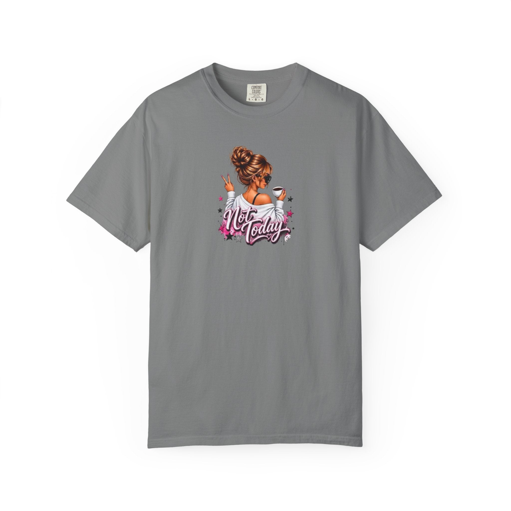 "Not Today" Pink Illustration T-Shirt
