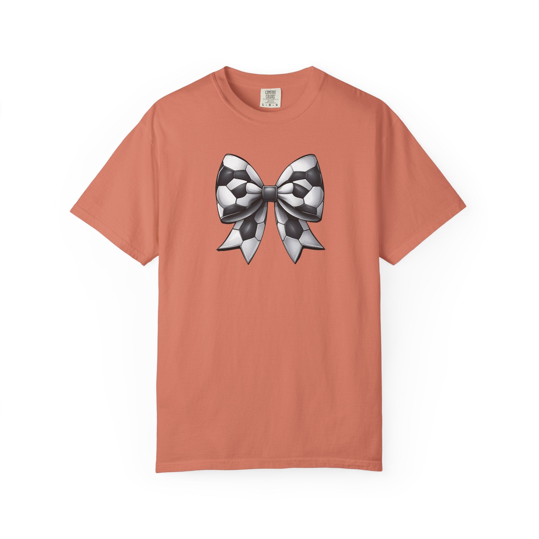 Checkerboard Bow T-Shirt — Monochrome Vintage Ribbon Graphic