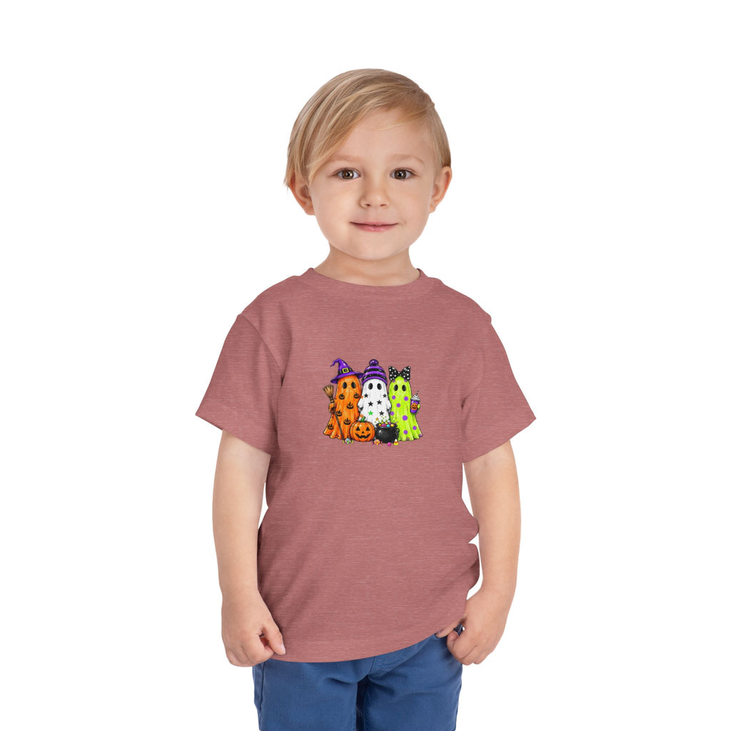 Toddler Halloween Ghosts Short Sleeve Tee