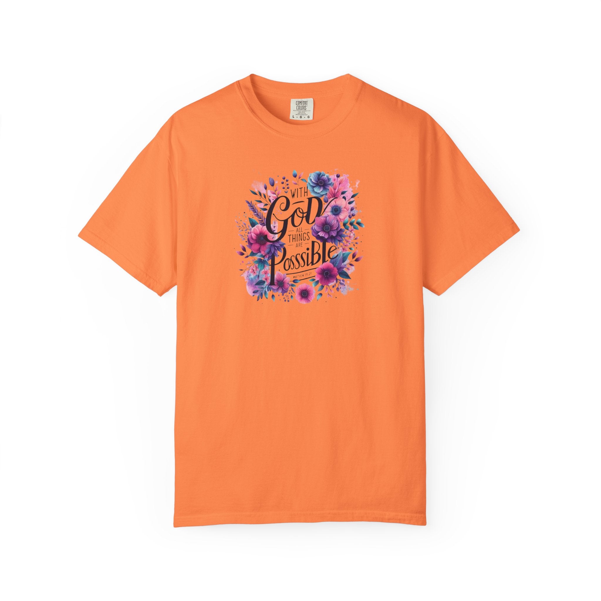 God Is Possible Floral T-Shirt