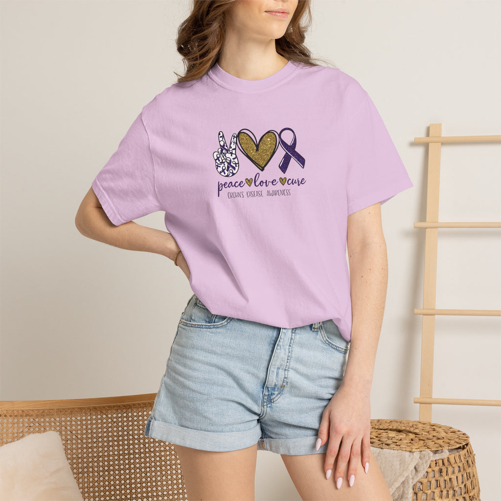 Peace Love Crohn's Awareness T-Shirt