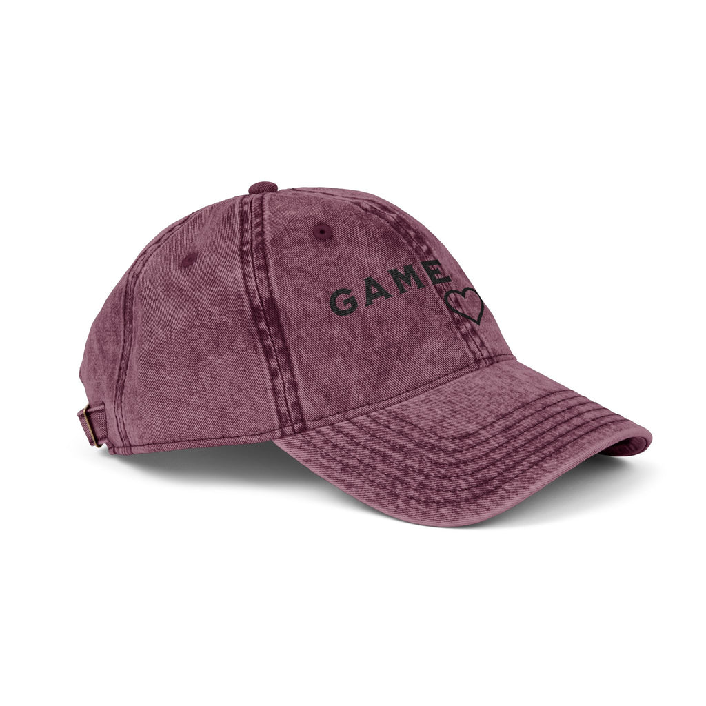 Game Day Heart Vintage Cap