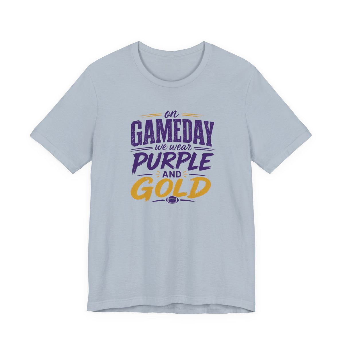 On Gameday We Wear Purple and Gold Football Shirt