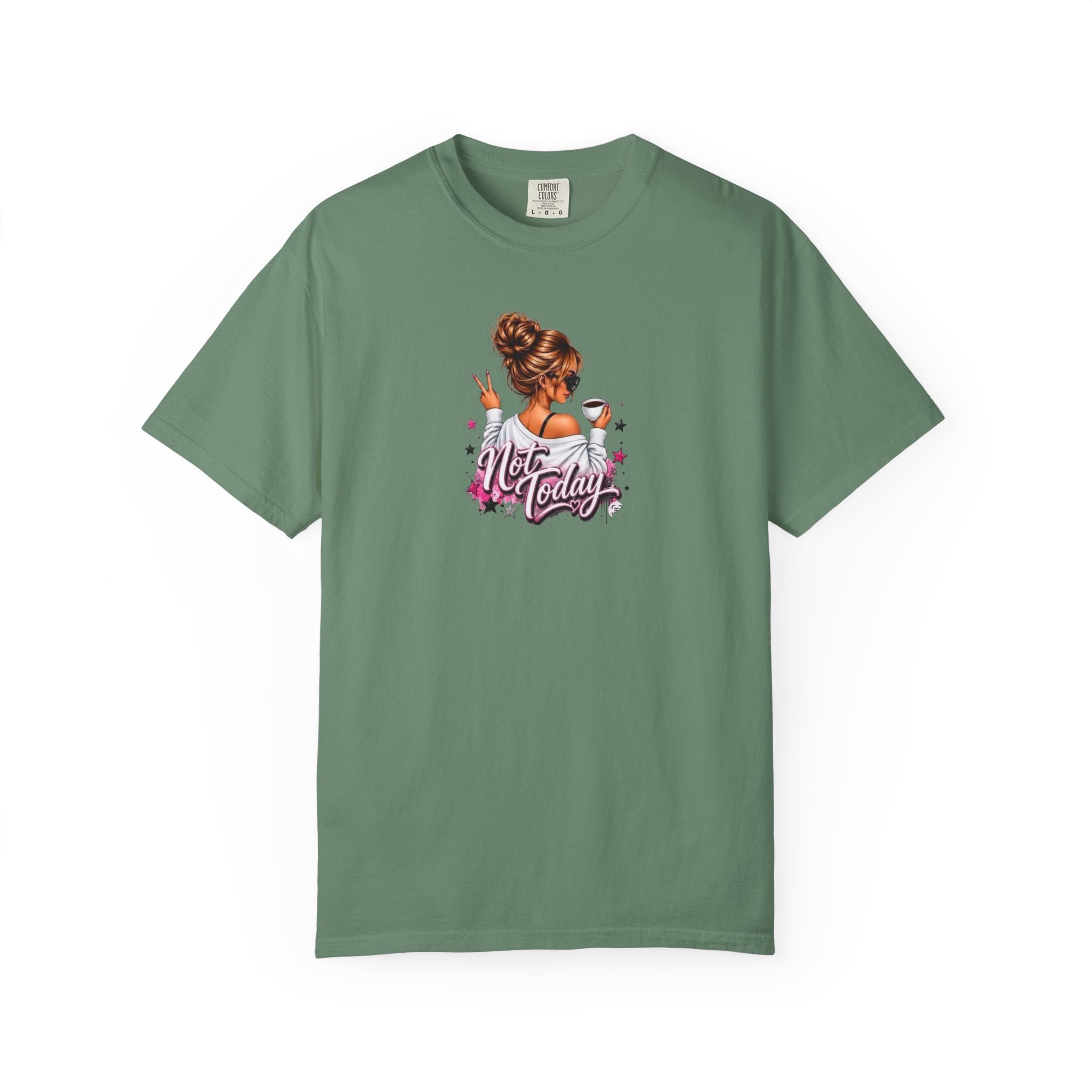 "Not Today" Pink Illustration T-Shirt
