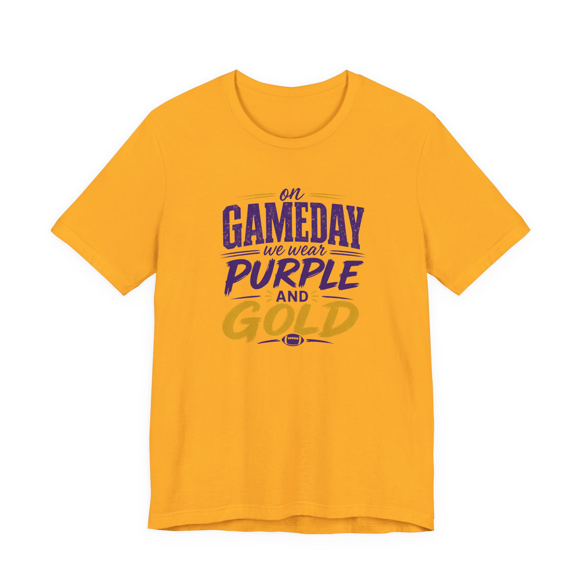 On Gameday We Wear Purple and Gold Football Shirt