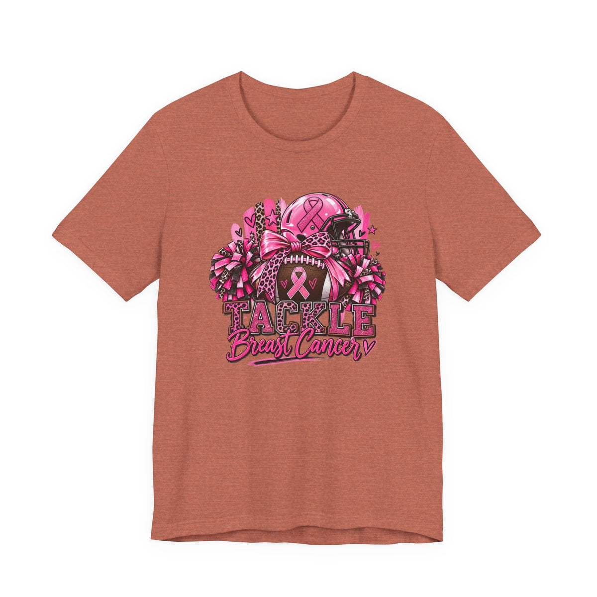 Tackle Breast Cancer Football T-Shirt