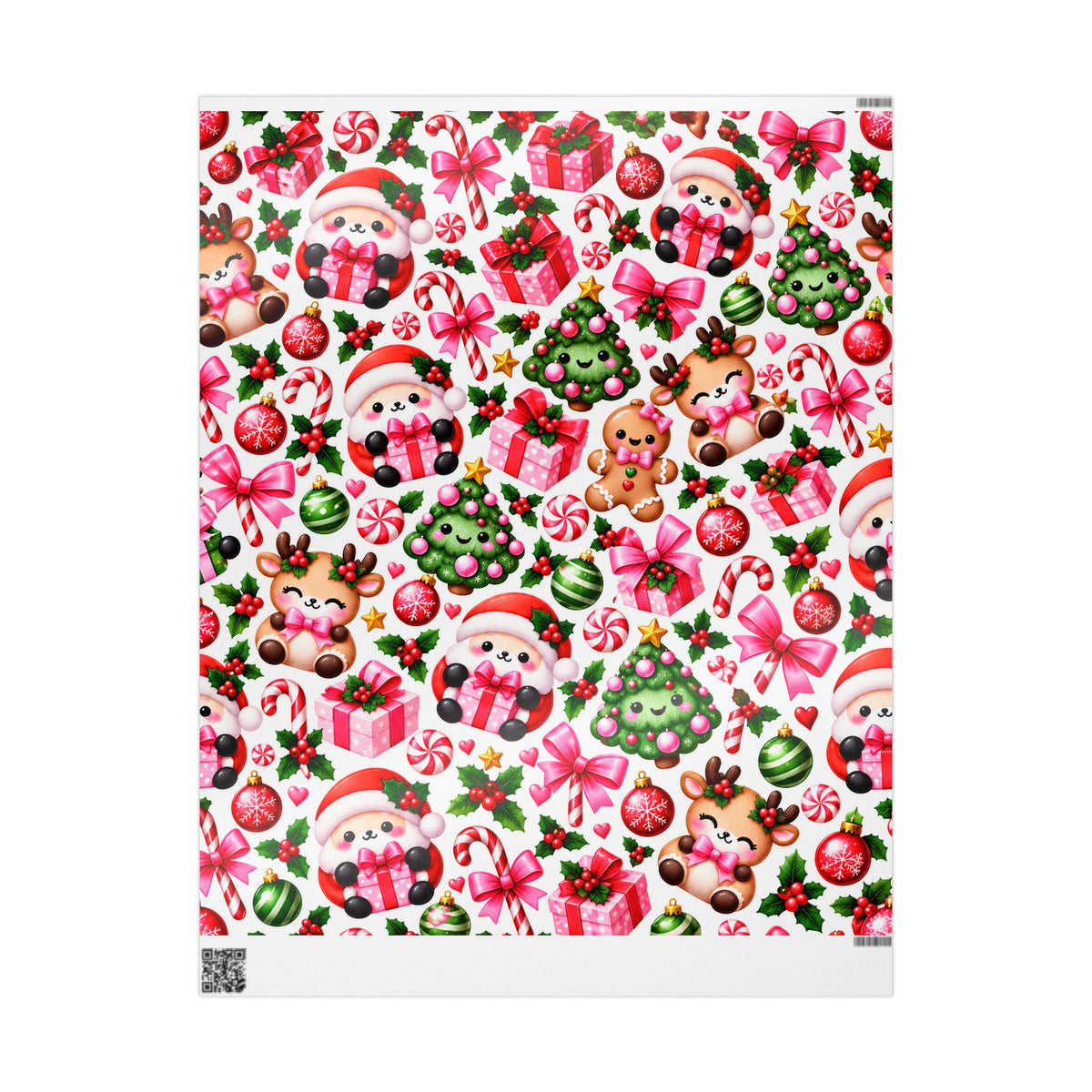 Christmas Squishies | Cute Kawaii Christmas Wrapping Paper