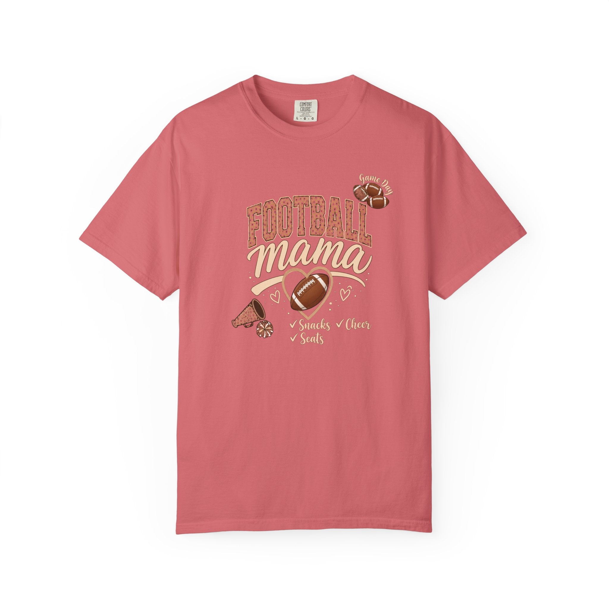 Football Mama T-Shirt — Cute Vintage Football Mom Tee