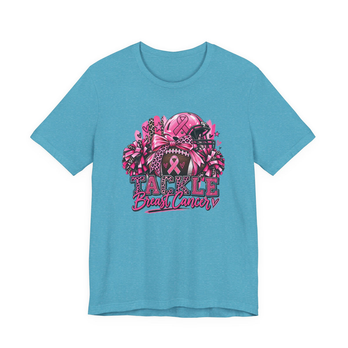 Tackle Breast Cancer Football T-Shirt