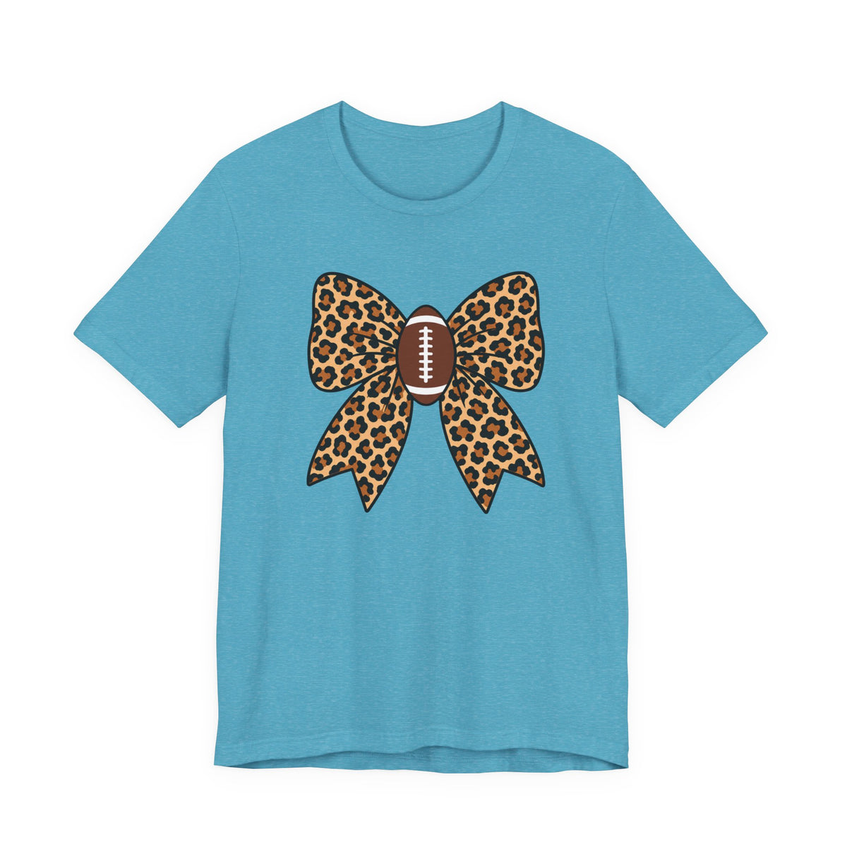 Leopard Football Bow Tee