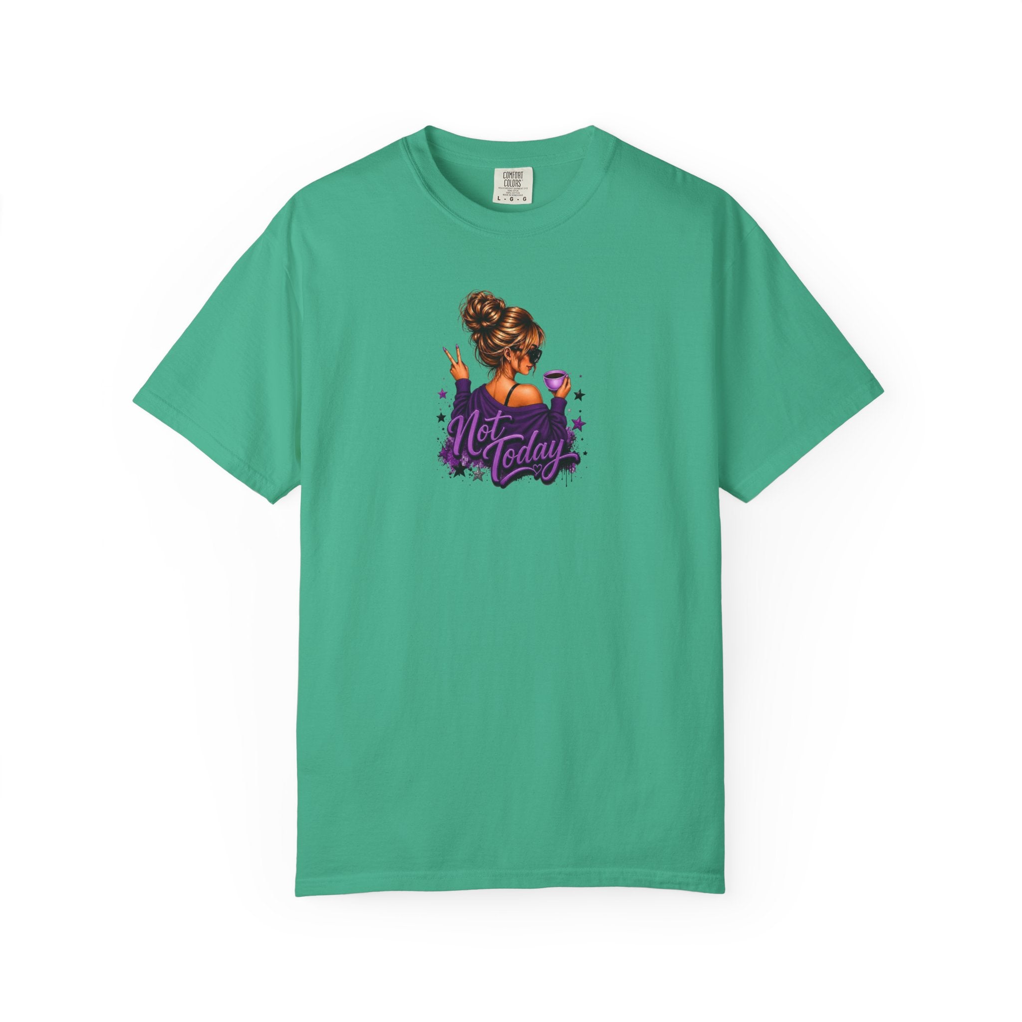 'Not Today' Purple Illustration T-Shirt