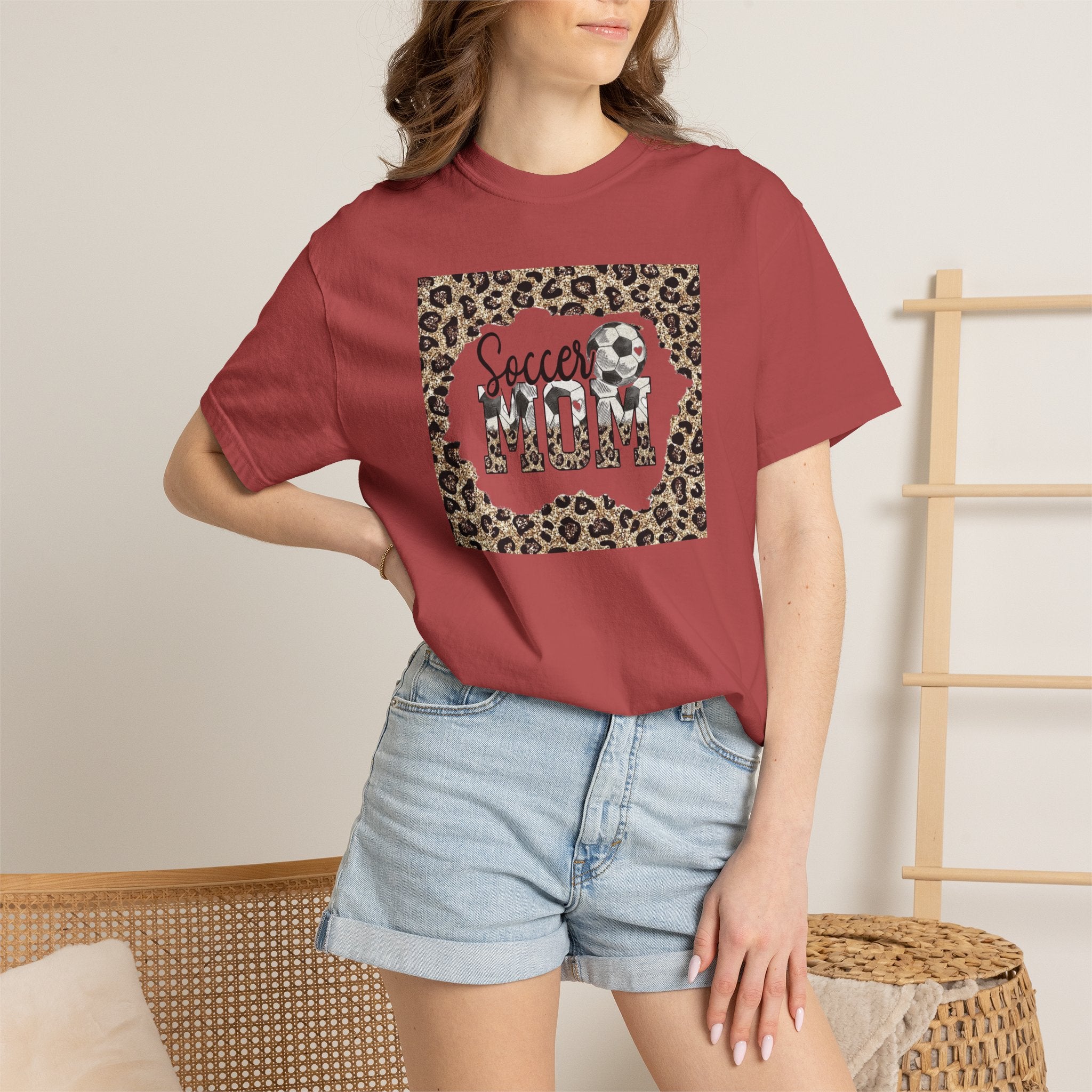 Soccer Mom Leopard Print T-Shirt