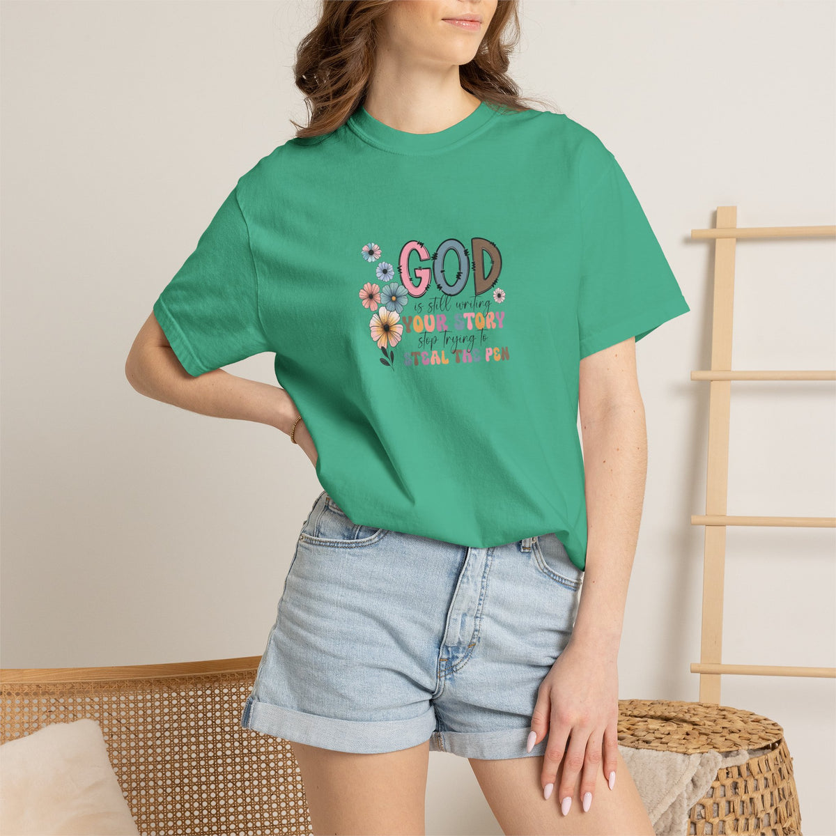 God Grew Your Story Floral T-Shirt