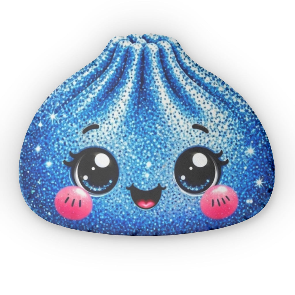 Cute Sparkle Blue Dumpling Shaped Pillow