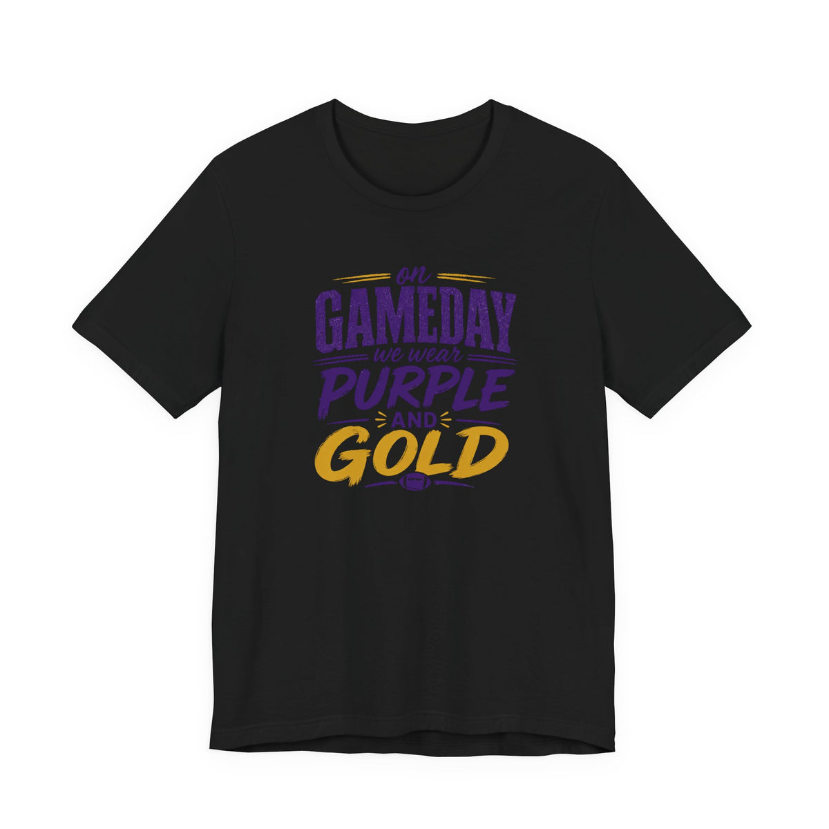 On Gameday We Wear Purple and Gold Football Shirt