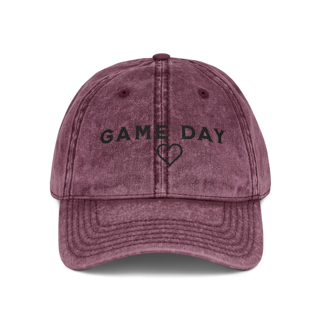 Game Day Heart Vintage Cap