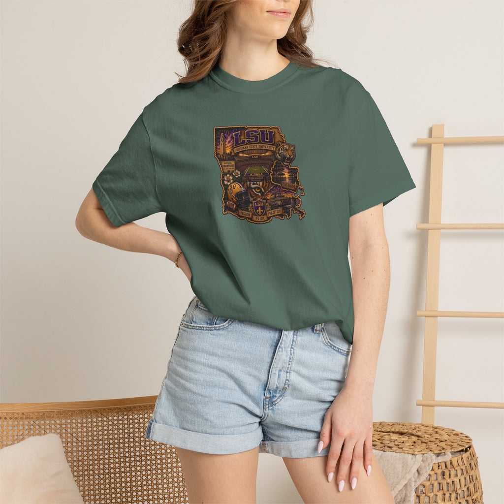 Retro Arcade Tee — Vintage Game Console Louisiana T-Shirt\