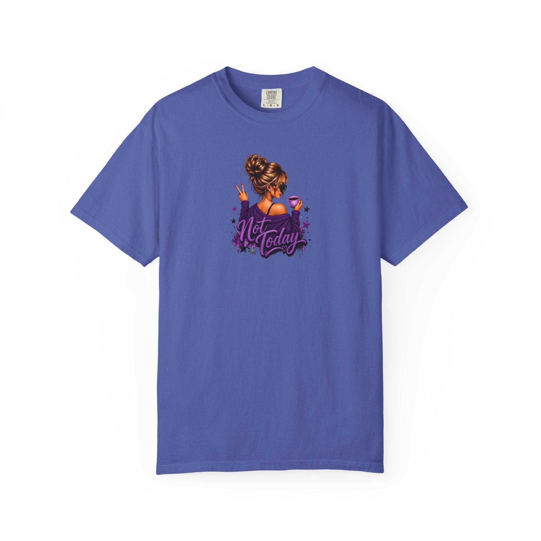 'Not Today' Purple Illustration T-Shirt