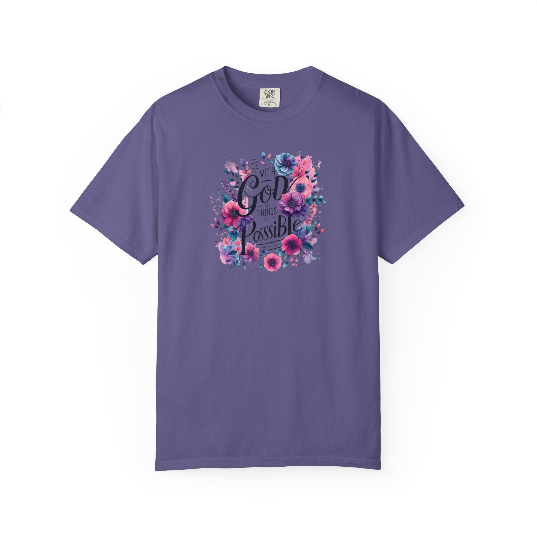 God Is Possible Floral T-Shirt