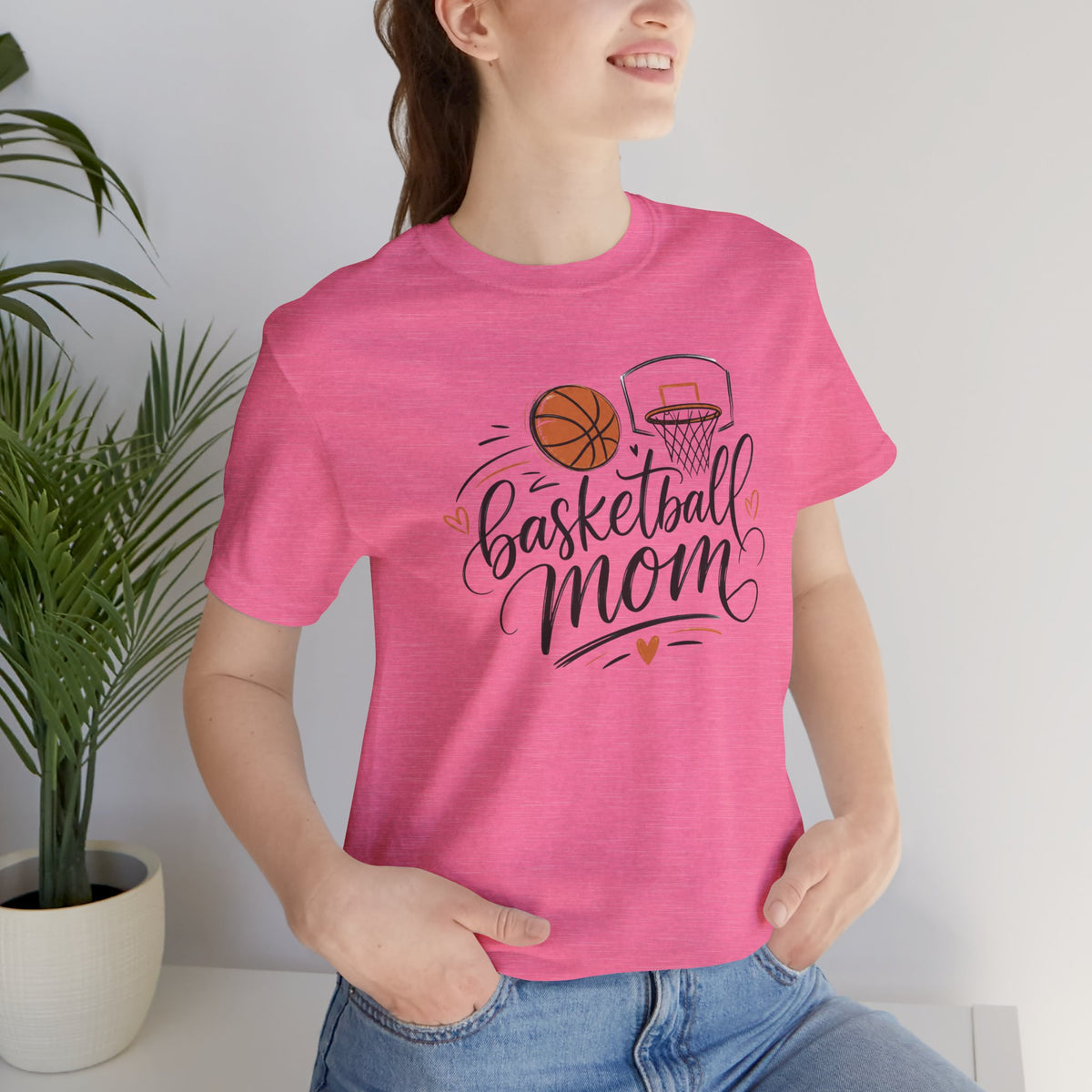 Cute Script Basketball Hoop Design