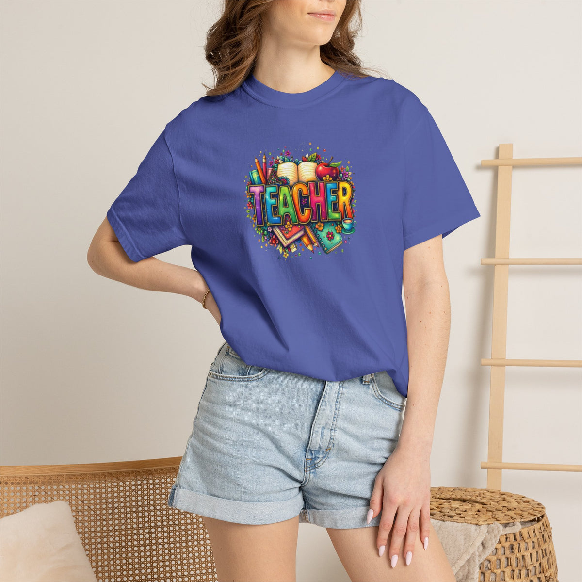 Teacher Colorful Classroom Graphic T-Shirt