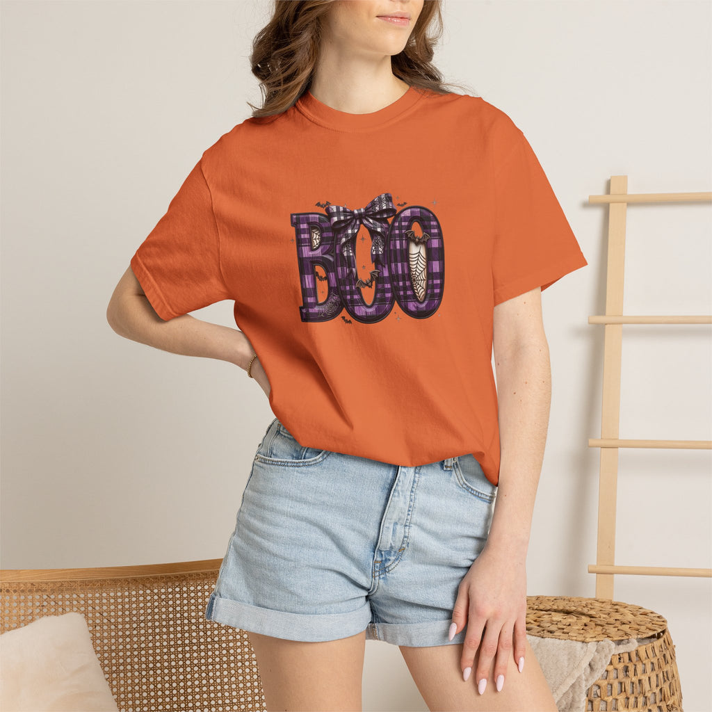 Halloween 'BOO' Plaid T-Shirt