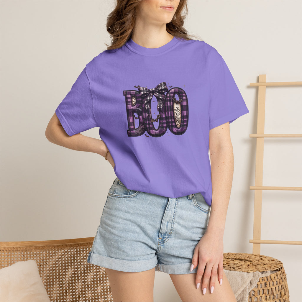 Halloween 'BOO' Plaid T-Shirt