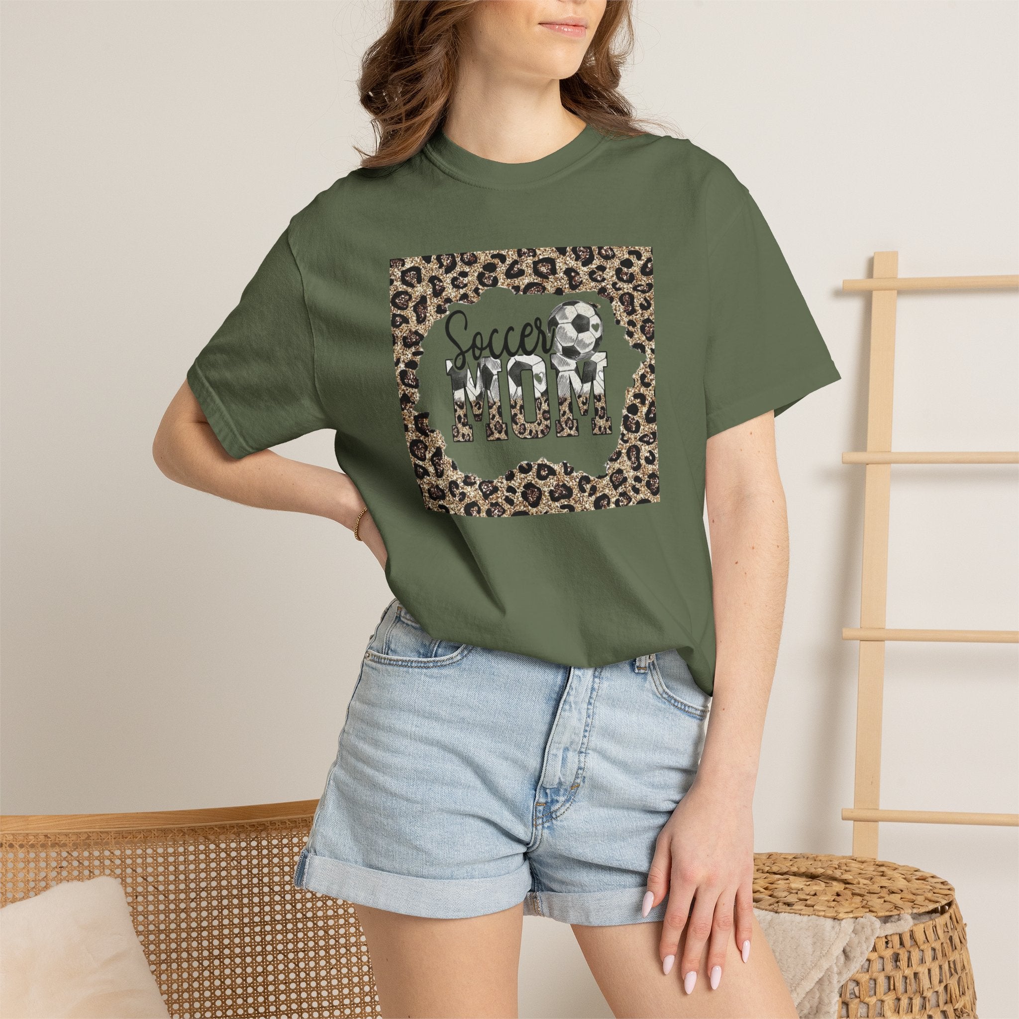 Soccer Mom Leopard Print T-Shirt
