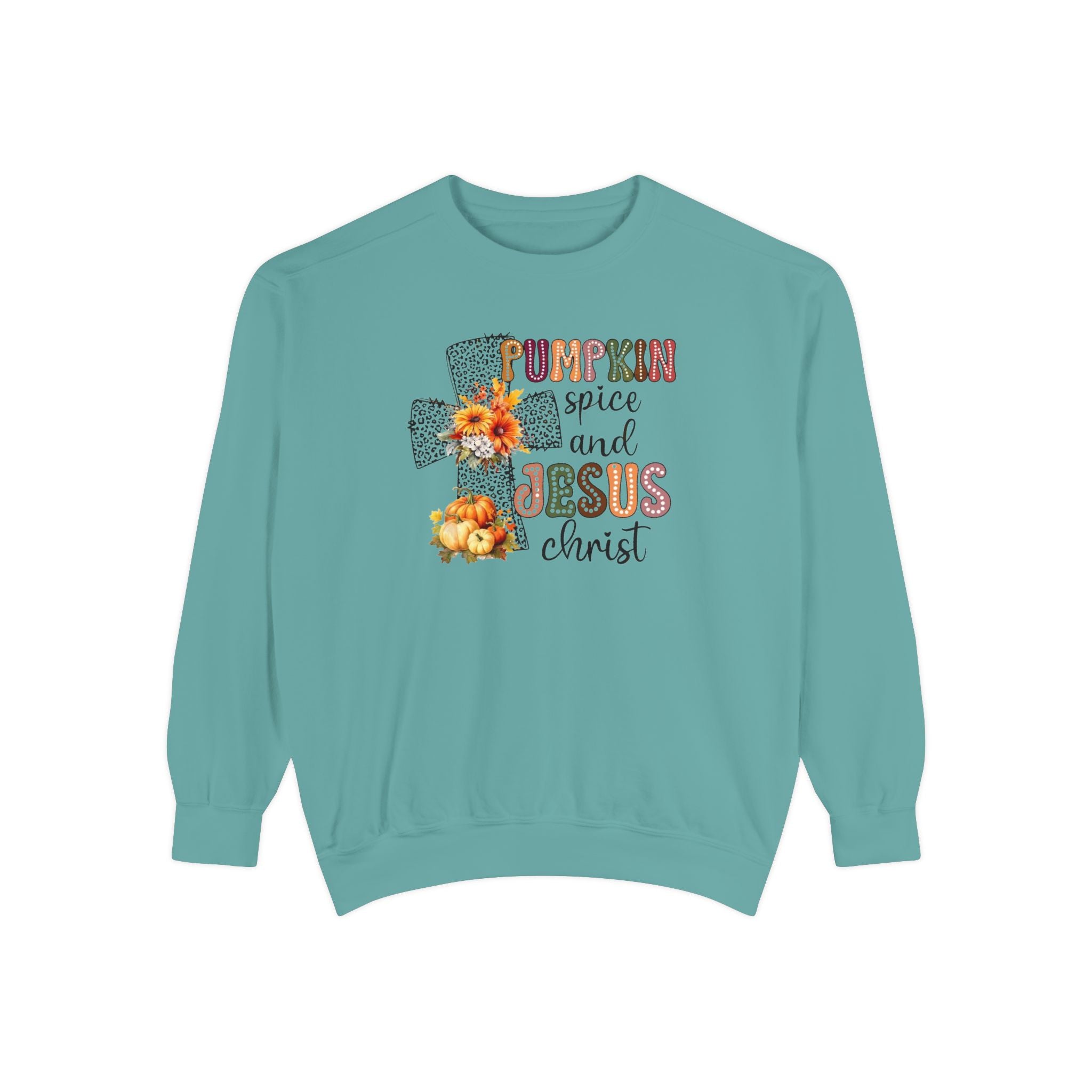 Fall Pumpkin Spice and Jesus Sweatshirt