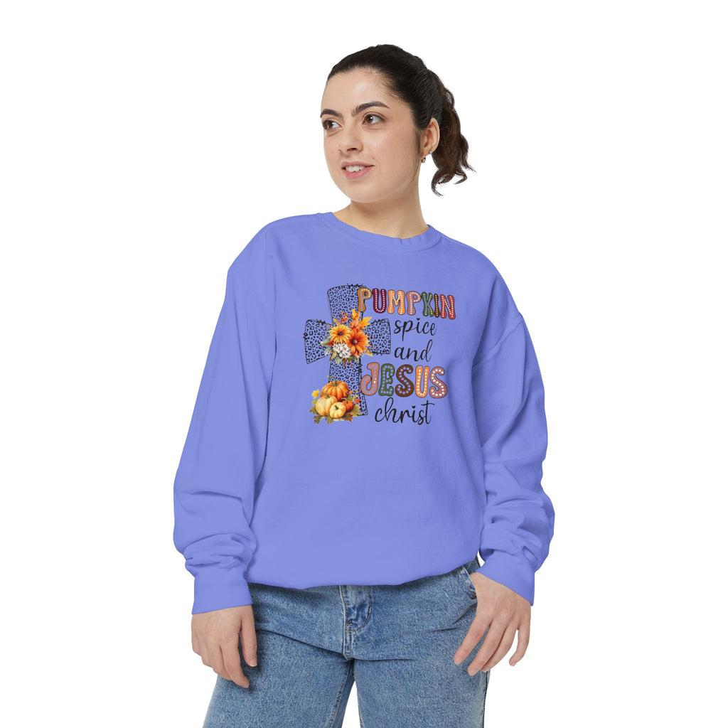 Fall Pumpkin Spice and Jesus Sweatshirt