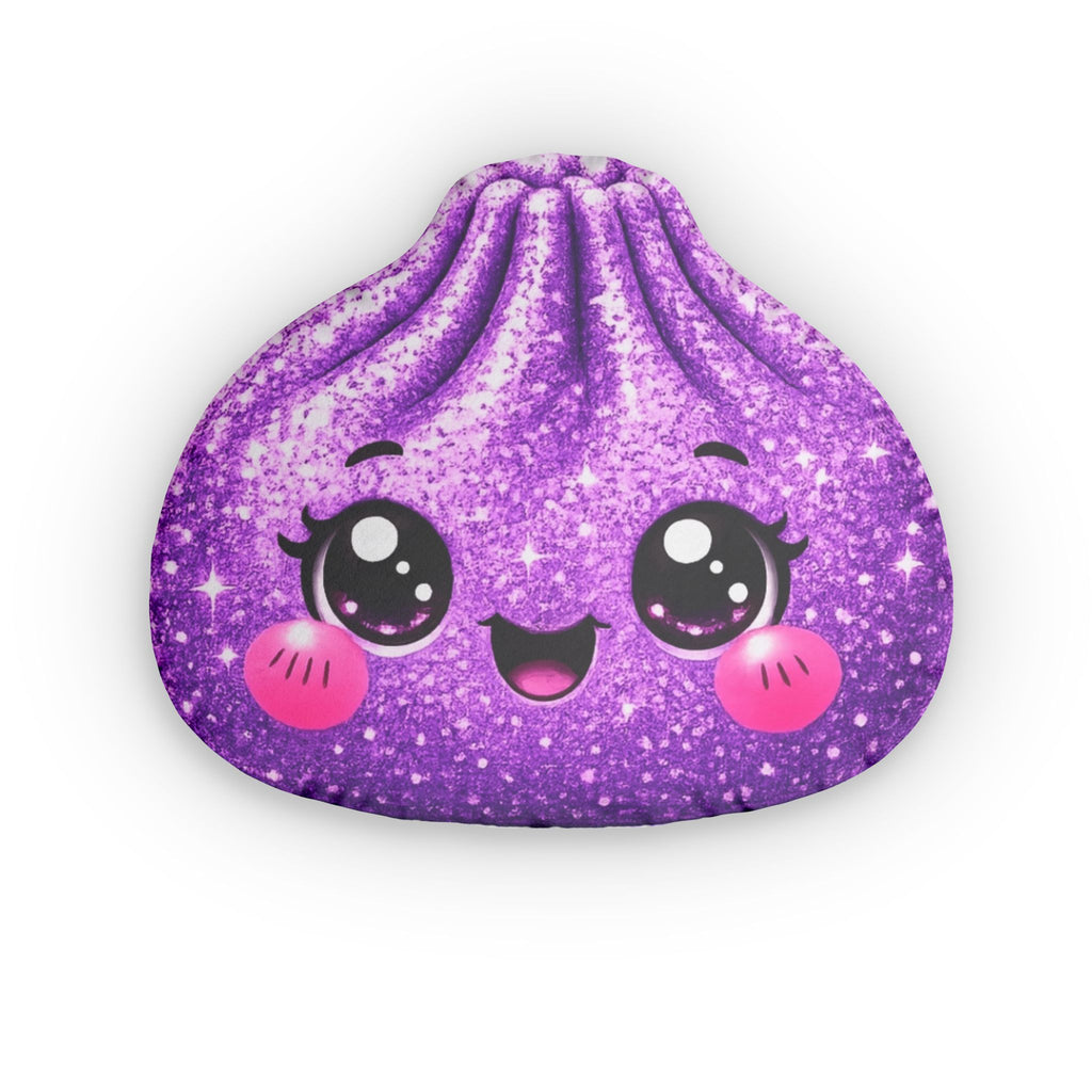 Cute Sparkle Purple Dumpling Shaped Pillow