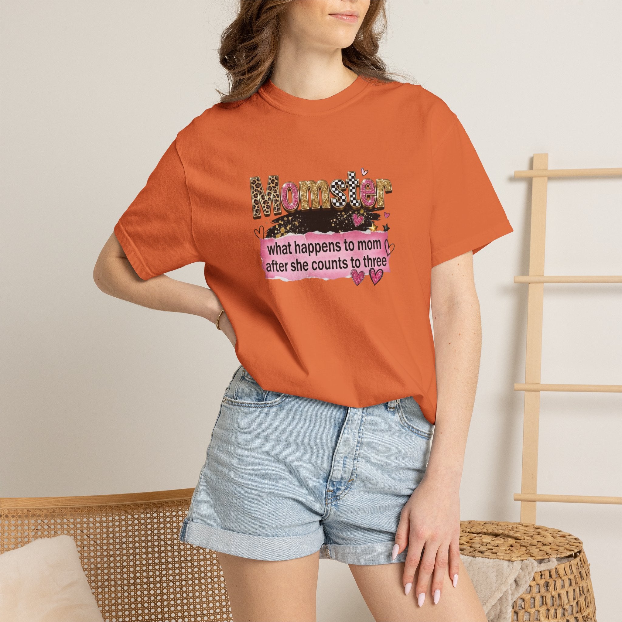 Momster T-Shirt – "What Happens to Mom After She Counts to Three" Funny Mom Shirt