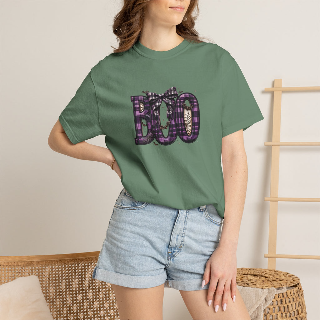 Halloween 'BOO' Plaid T-Shirt