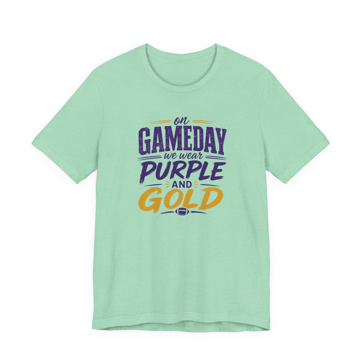 On Gameday We Wear Purple and Gold Football Shirt