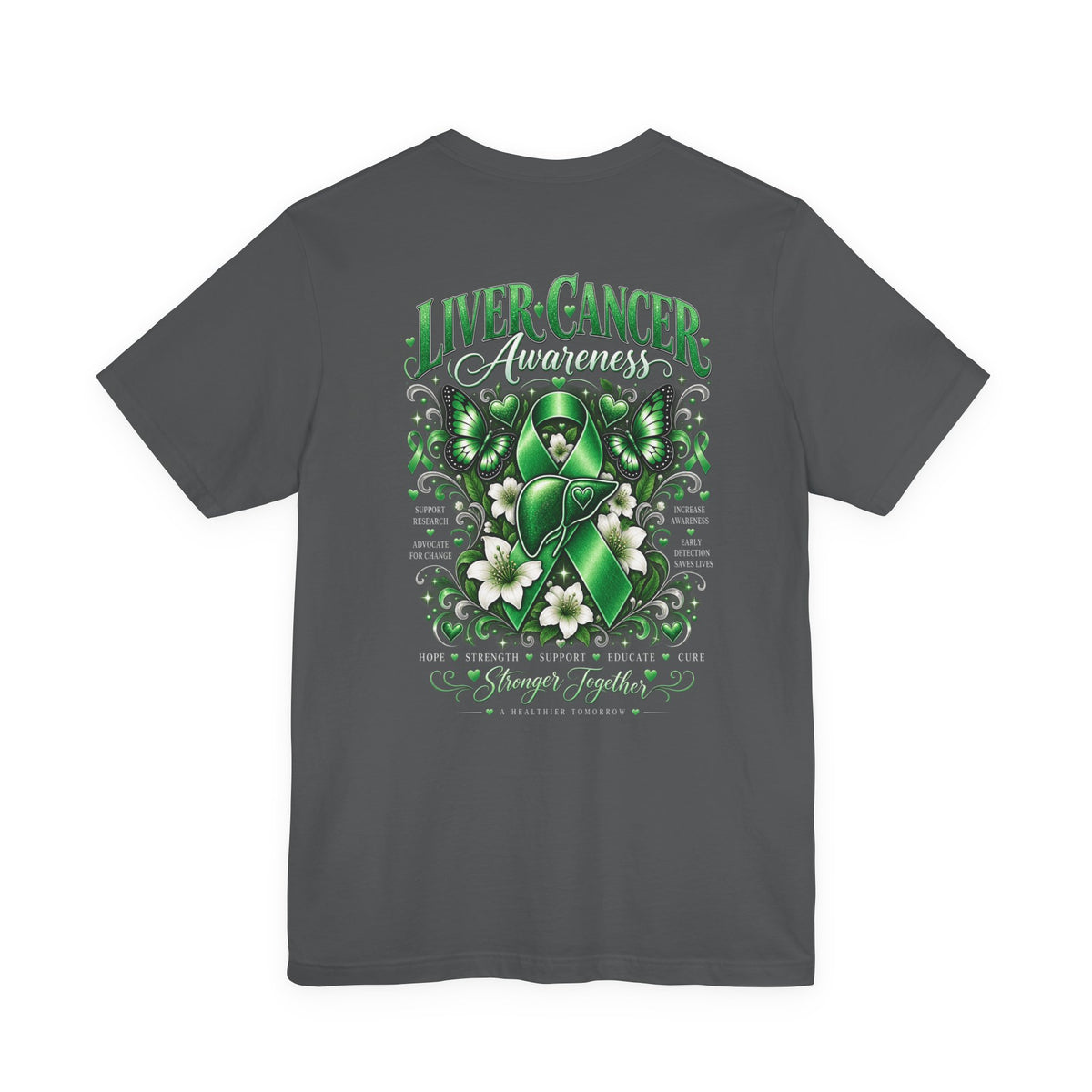 Liver Cancer Awareness Tee - Threads of Hope