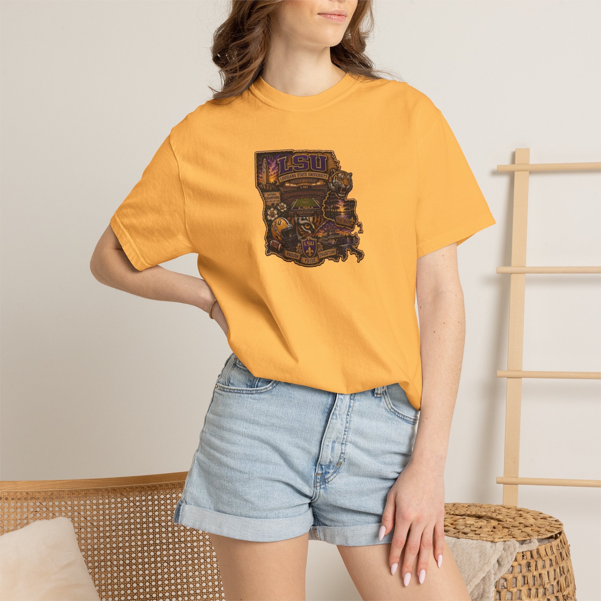 Retro Arcade Tee — Vintage Game Console Louisiana T-Shirt\