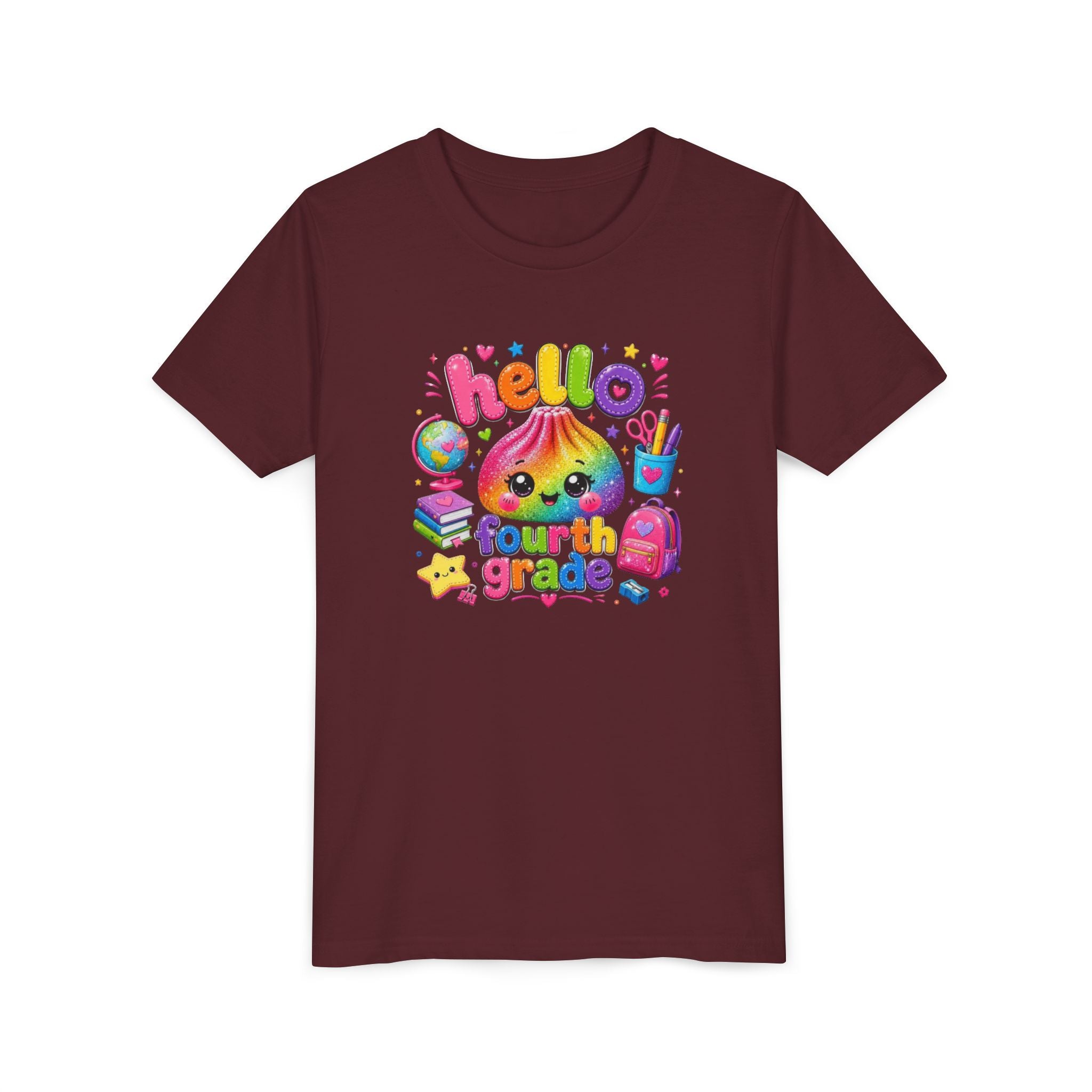 "Hello Fourth Grade" Kids T-Shirt