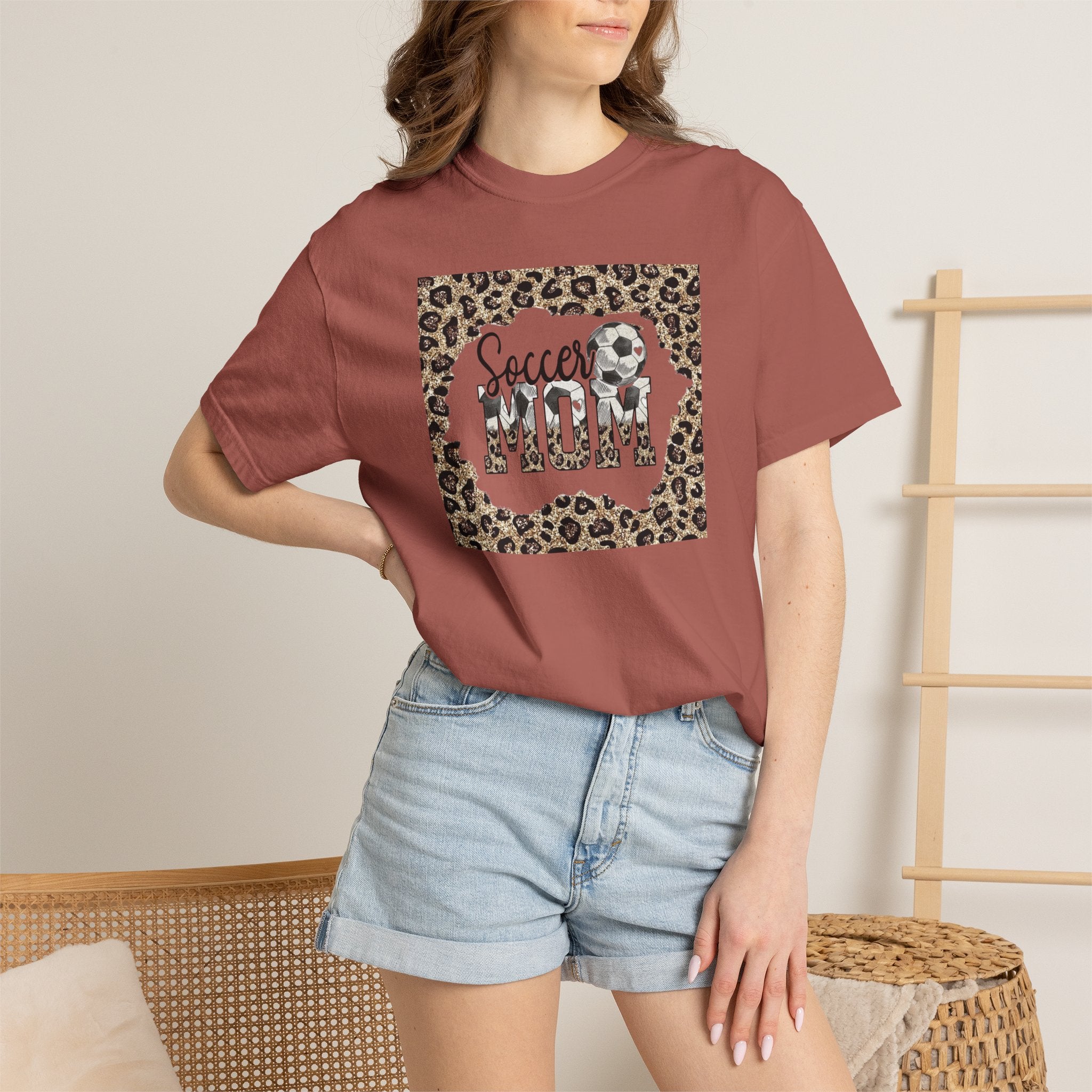 Soccer Mom Leopard Print T-Shirt