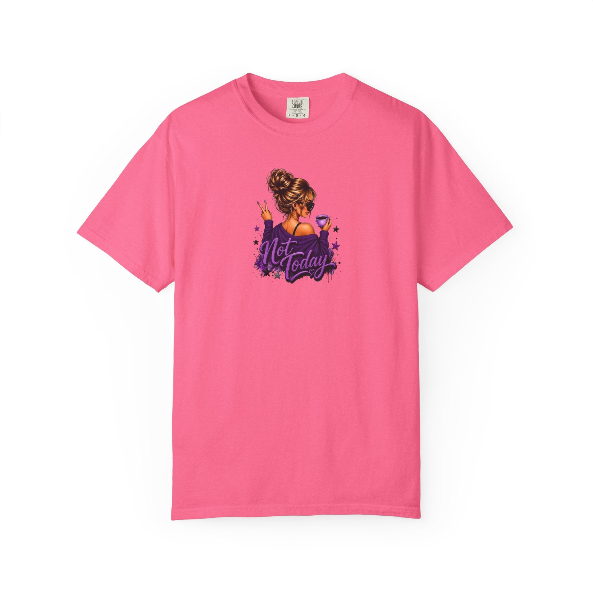 'Not Today' Purple Illustration T-Shirt