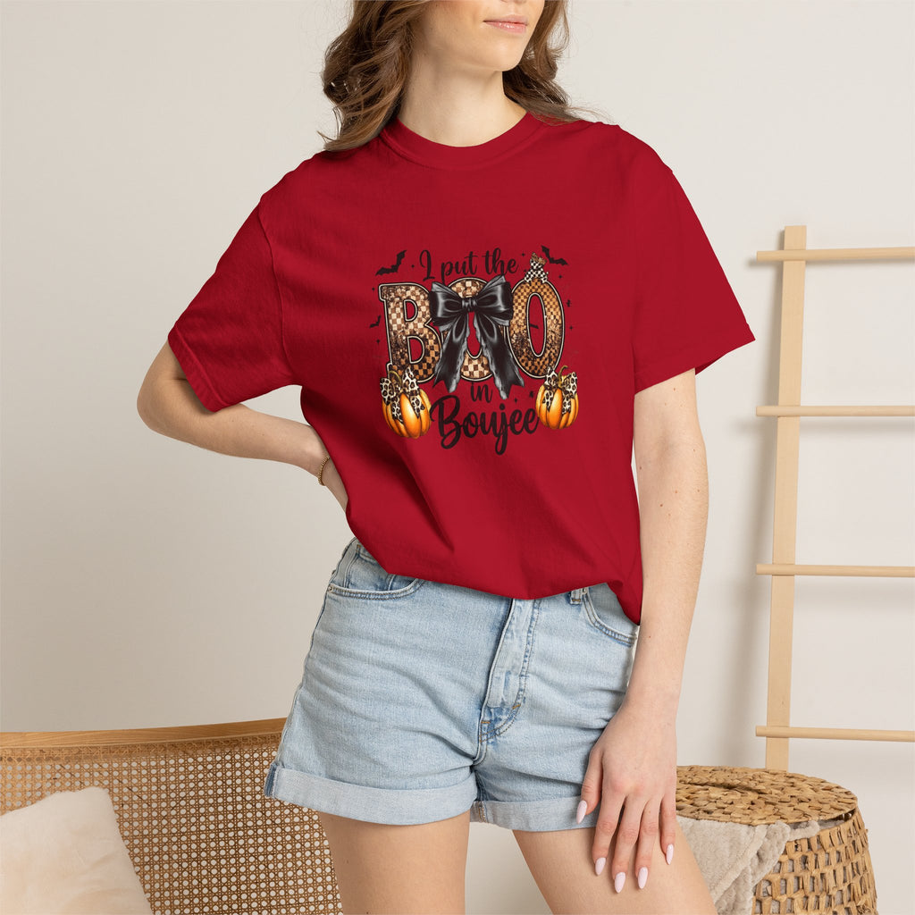 Halloween Boo in Boujee T-Shirt — Cute Spooky Pumpkin Graphic Tee