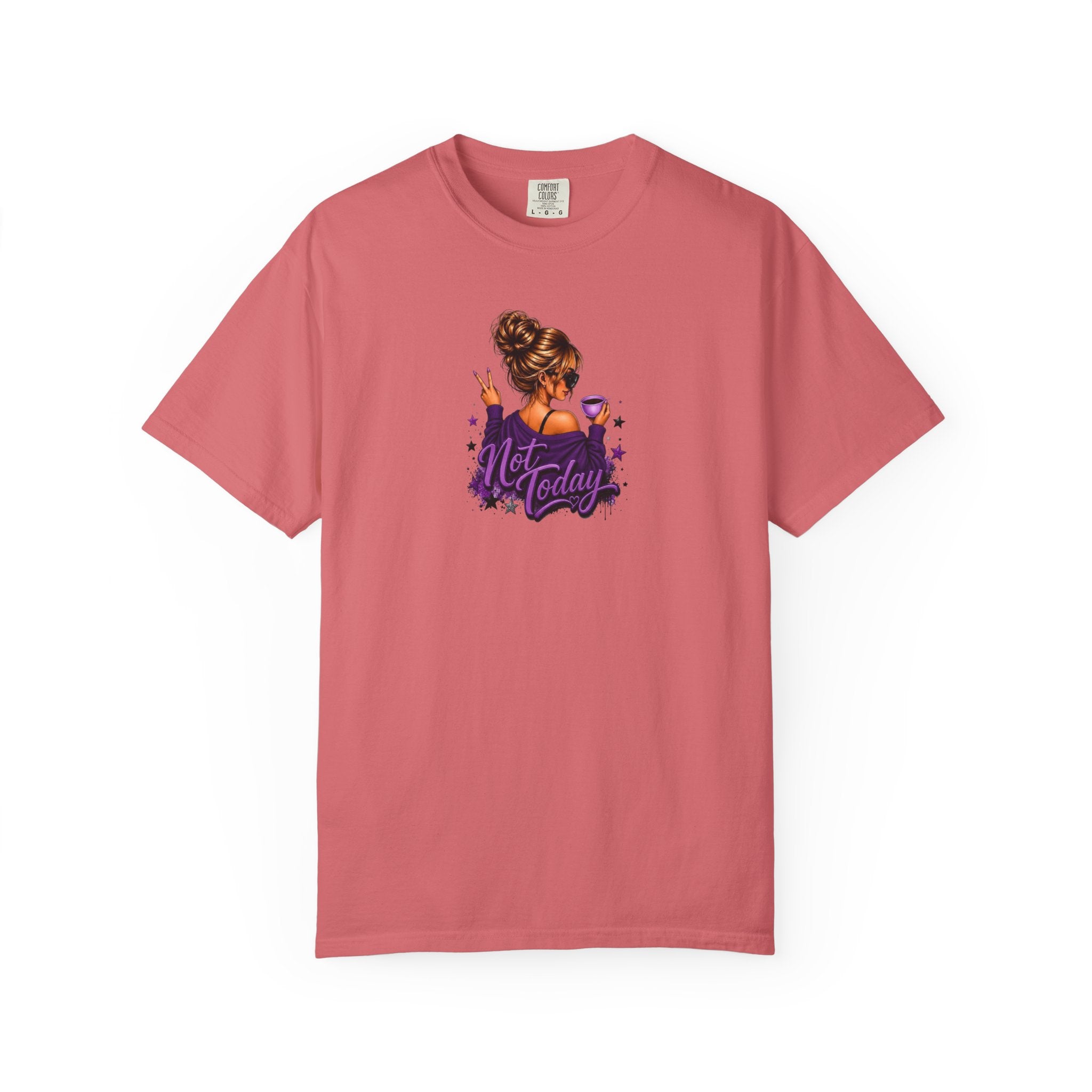 'Not Today' Purple Illustration T-Shirt