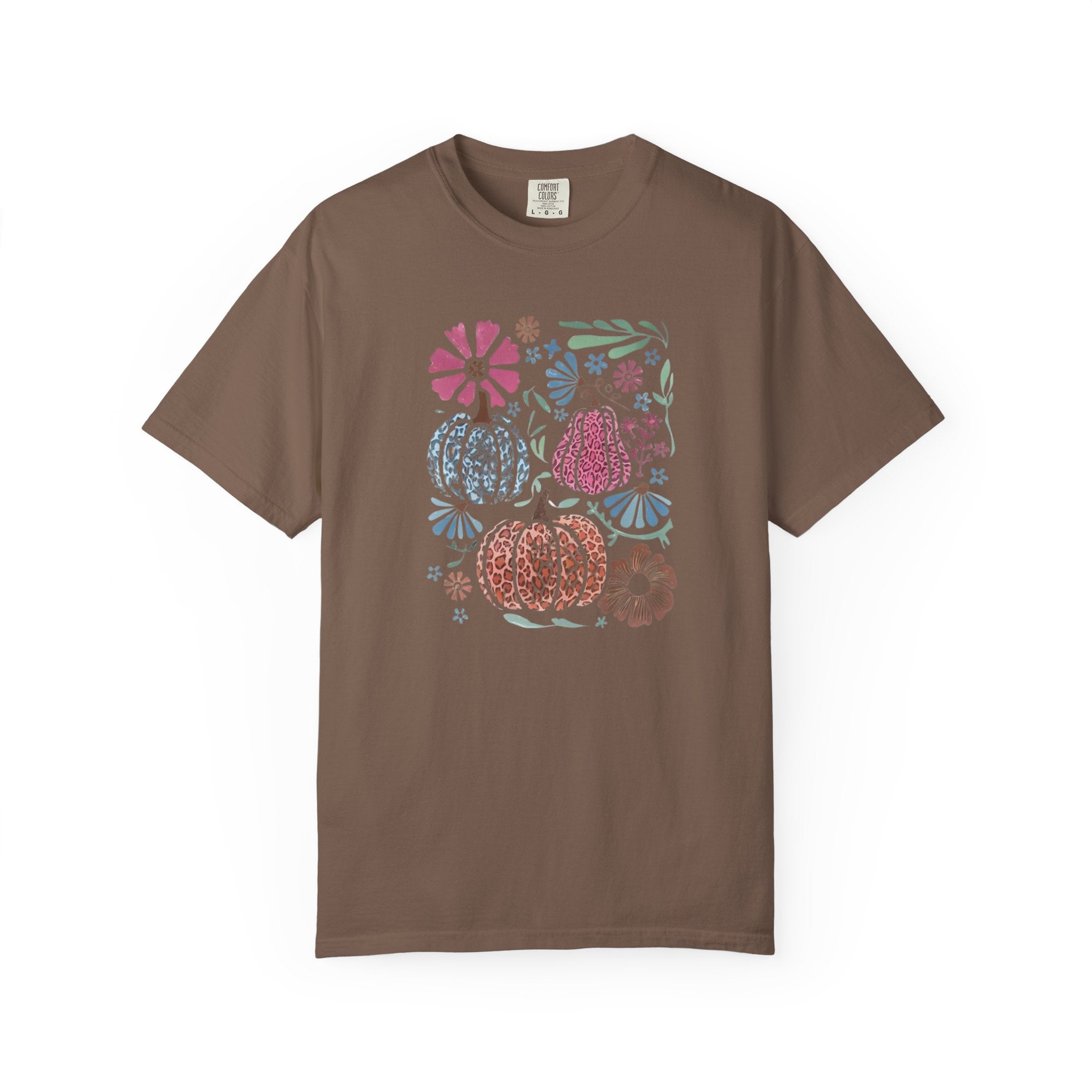 Autumn Floral Pumpkins T-Shirt