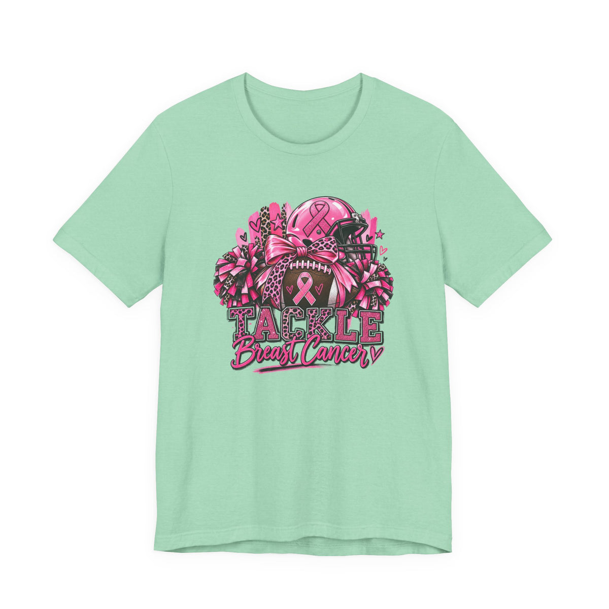 Tackle Breast Cancer Football T-Shirt