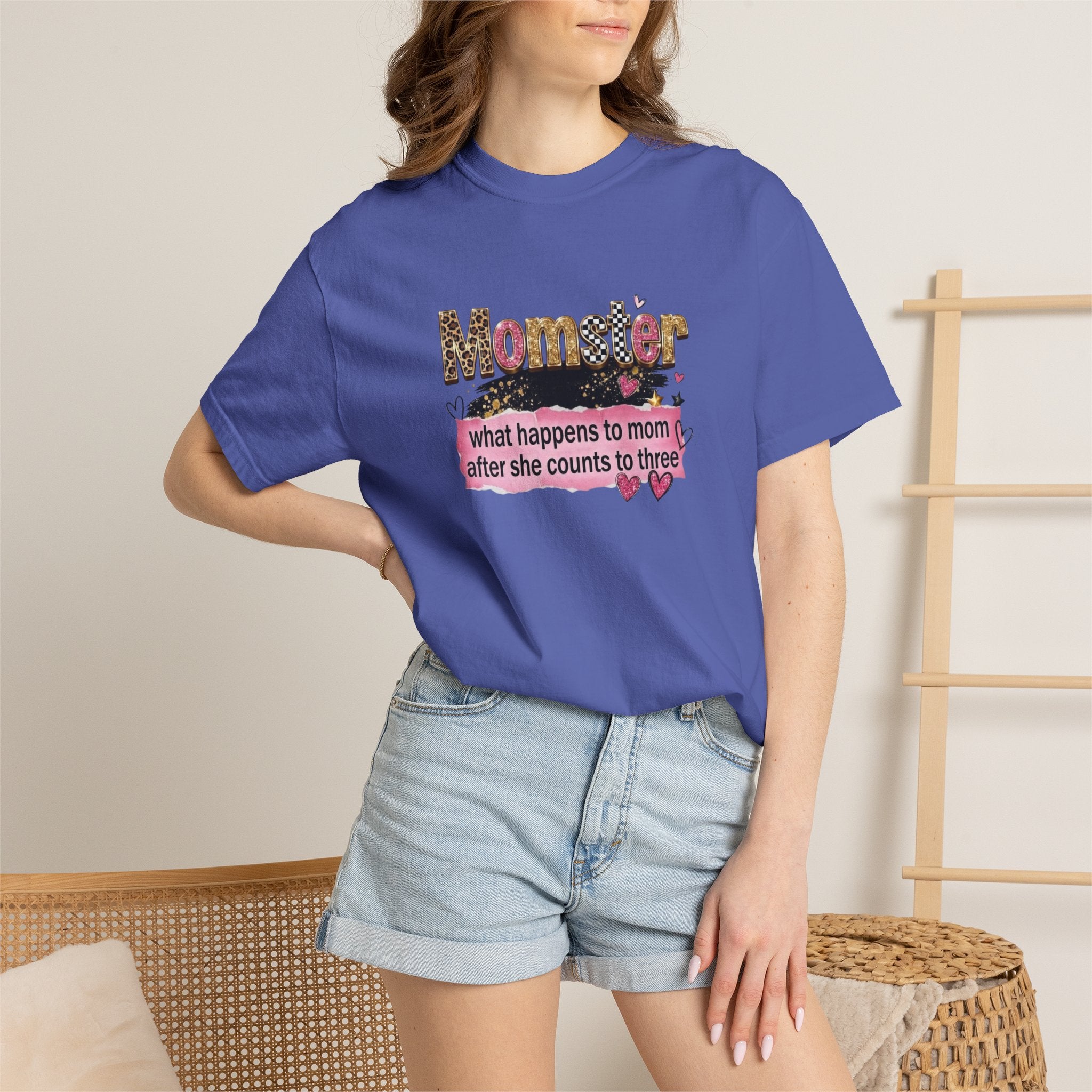 Momster T-Shirt – "What Happens to Mom After She Counts to Three" Funny Mom Shirt