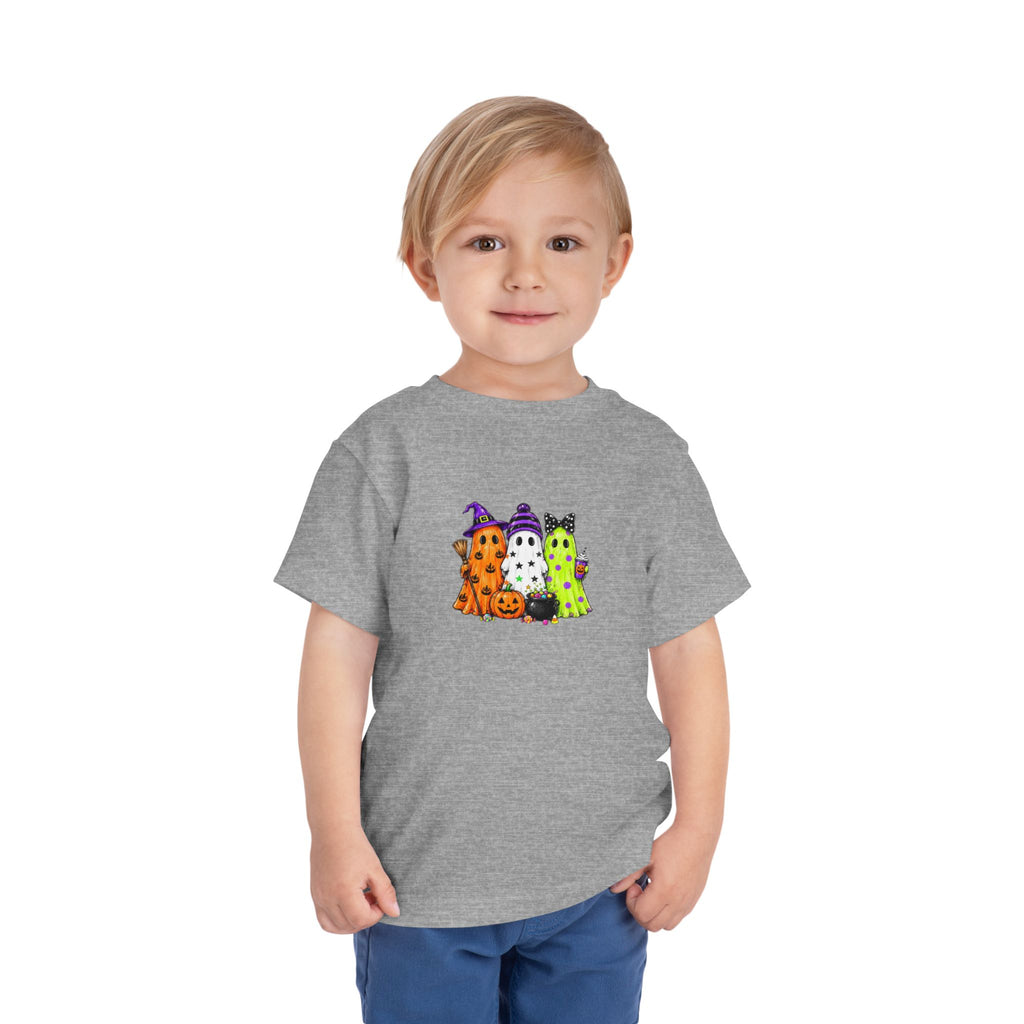 Toddler Halloween Ghosts Short Sleeve Tee